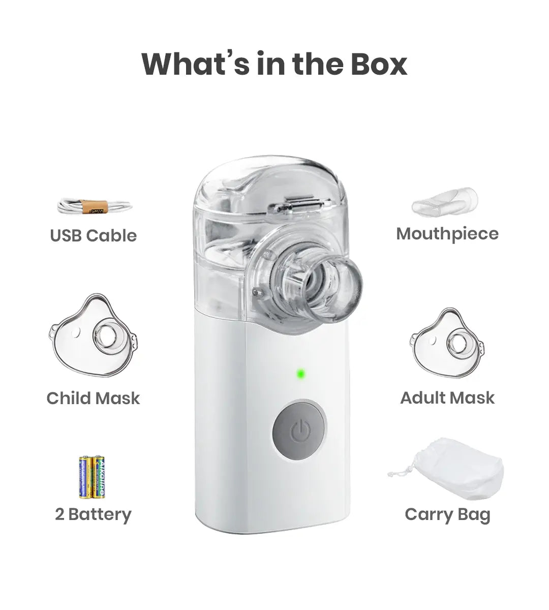 Compact Portable Mesh Nebulizer